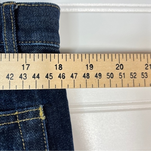 MENS PUBLIC SCHOOL PS13 NYC MADE LEATHER PATCHED DARK SLIM FIT JEANS 36x34 - Picture 9 of 14